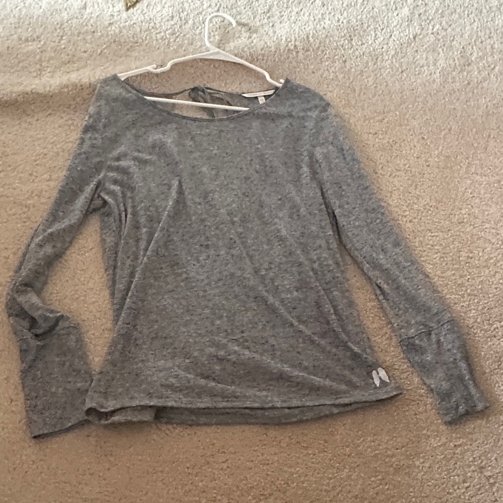 Gray Long Sleeve Top